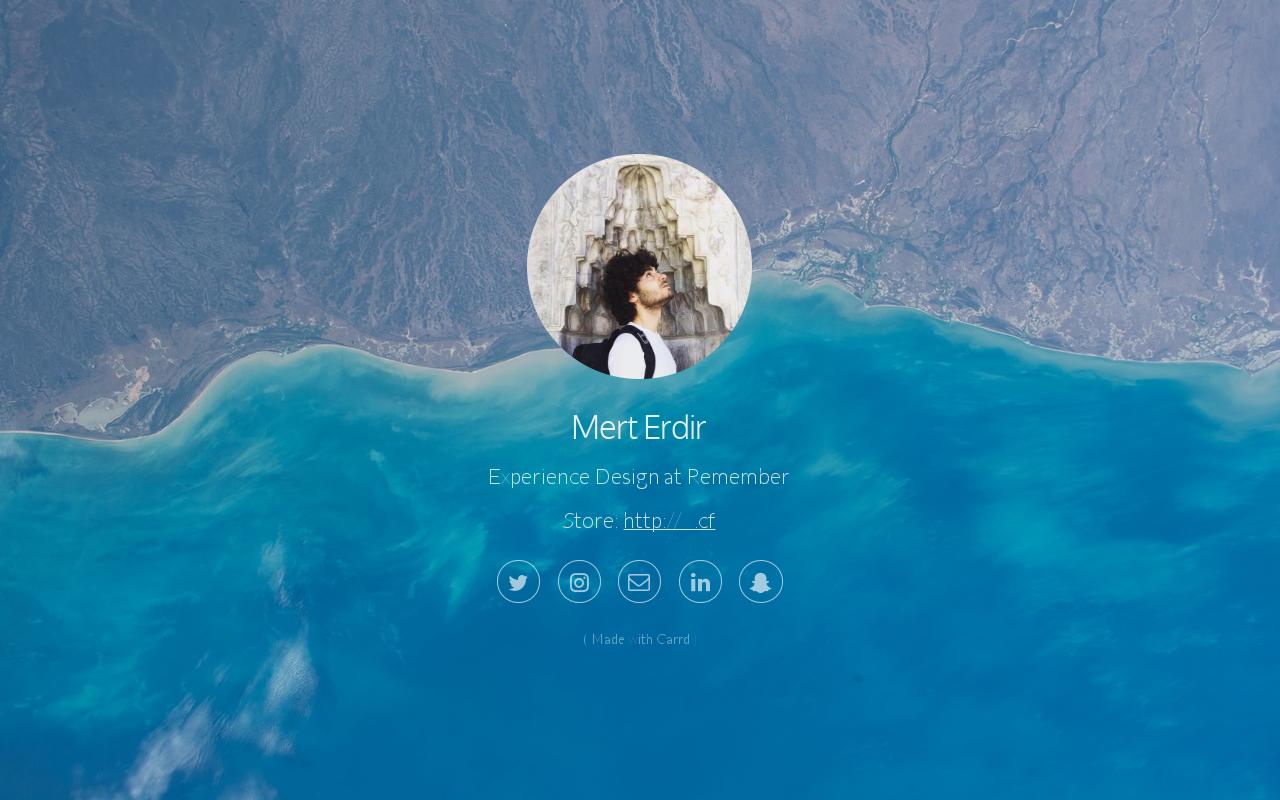 Carrd profile picture for @mert